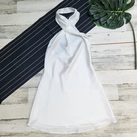 Show Me Your MuMu White Halter Mini Dress - Picture 3 of 7